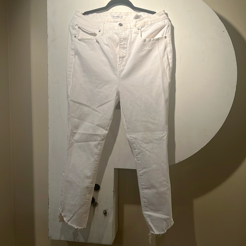 Two pair Good American white jeans for the price of one!
